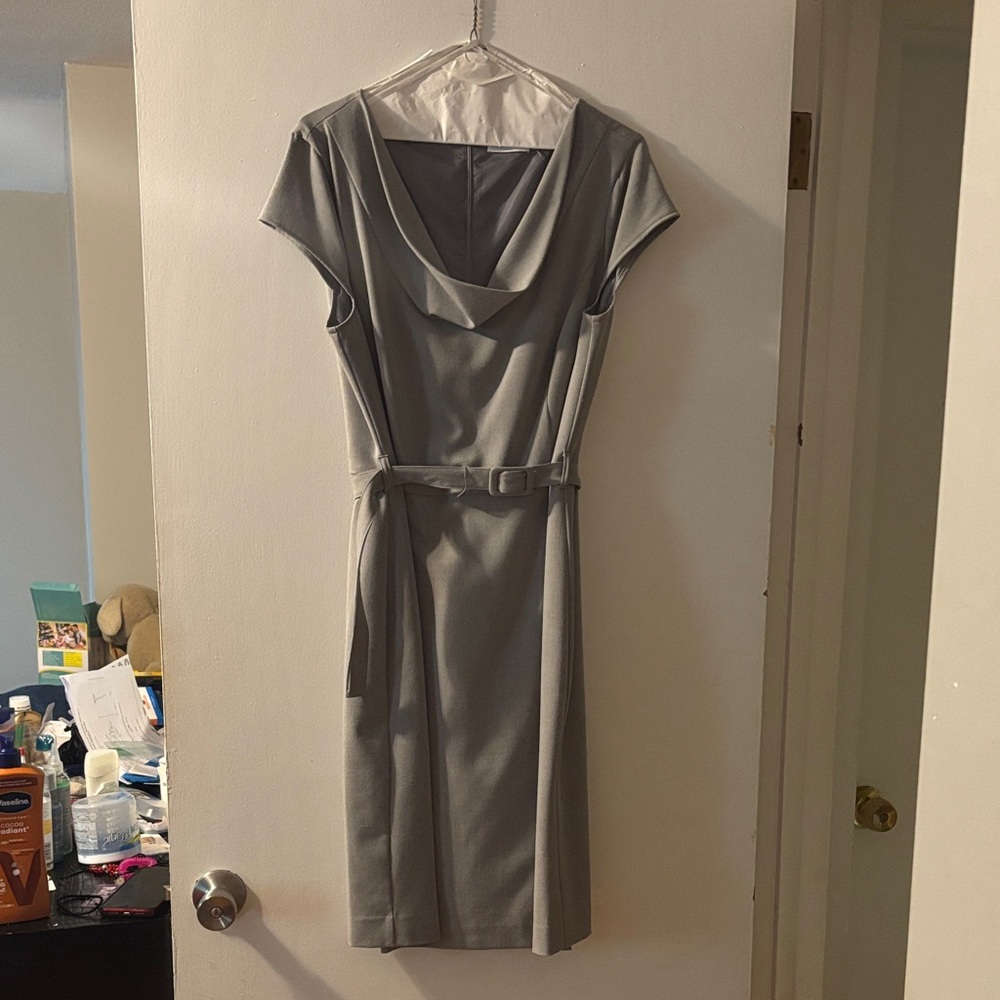 Calvin Klein Gray Midi Dress